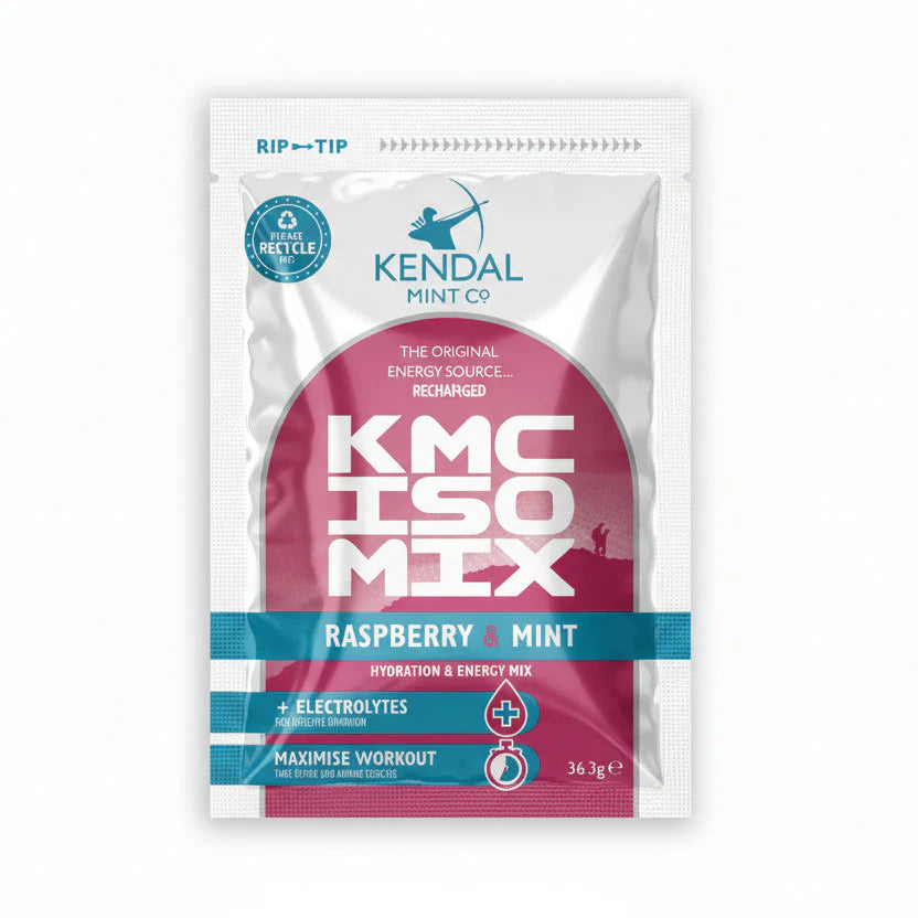 KMC ISO MIX +Electrolytes +Dual-Charge Carbs - Raspberry Mint 6 x 37g