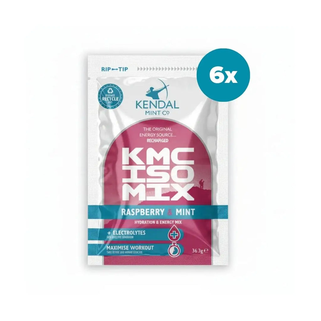 KMC ISO MIX +Electrolytes +Dual-Charge Carbs - Raspberry Mint 6 x 37g